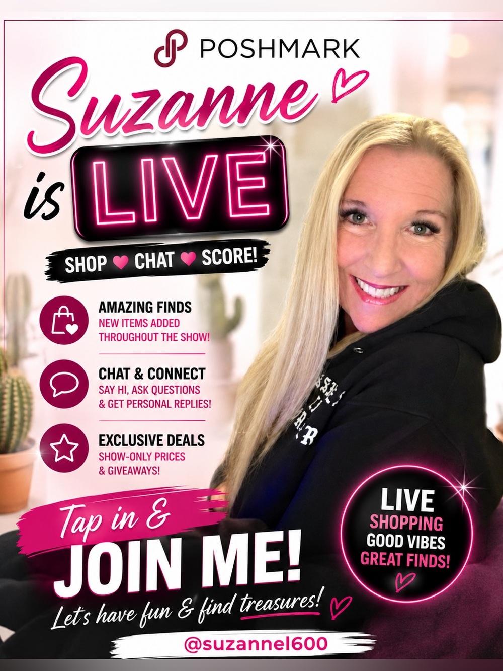 Going Live Tonight @8:30PM EST First Live Show- Come Say Hi